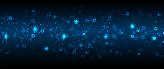 Abstract tech background. Futuristic technology interface