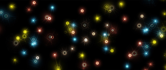 Abstract tech background. Futuristic technology interface