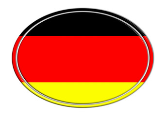 Abzeichen, Abbildung, Fahne, Hintergrund, Deutschland, Weisses, 3d