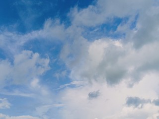 blue sky and white clouds seen during the day