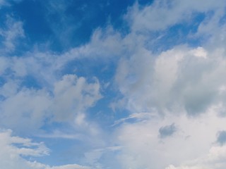 blue sky and white clouds seen during the day