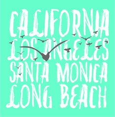 California college style graphic design vector art