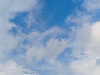 blue sky and white clouds seen during the day