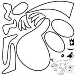 Raptors Dinosaur (Buitreraptor, Halszkaraptor, Neuquenraptor, Graciliraptor, Velociraptor, Masiakasaurus, Yangchuanosaurus, Therizinosaurus, Coelophysis, Nanotyrannus, indoraptor )