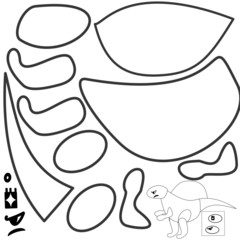 Spinosauridae Dinosaur (Irritator, Ichthyovenator, Suchomimus, Baryonyx ,Spinosaurus)