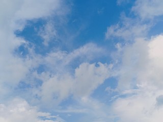 blue sky and white clouds seen during the day