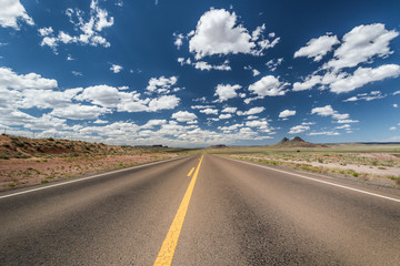 straight road in the desert