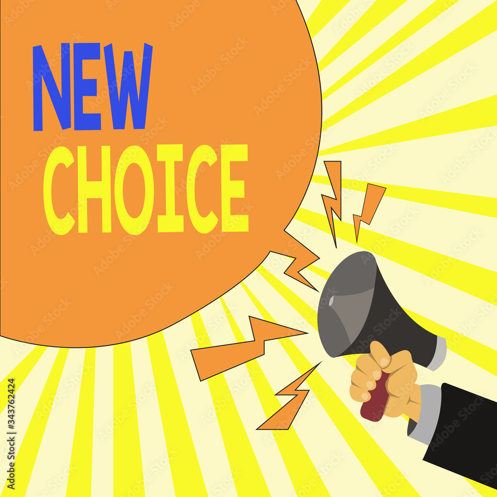 Poster text sign showing new choice. business photo showcasing having lot of options and adding another one