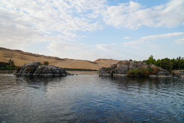 Fototapeta na wymiar Cruising the magical Nile River, Aswan, Egypt