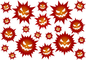 ばい菌のイメージイラスト