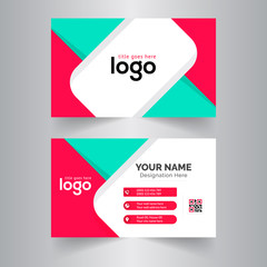 Abstract business card Design Modern corporate business card Design Template 