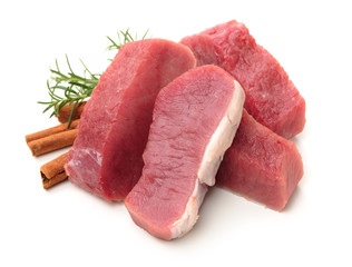 Pork Tenderloin on the white background