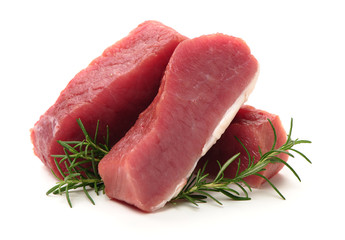 Pork Tenderloin on the white background