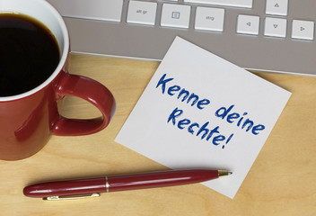 Kenne deine Rechte! 