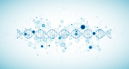 Abstract blue hexagon futuristic background for design works.