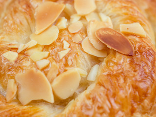 Close-up fresh bread , top view, Fast food