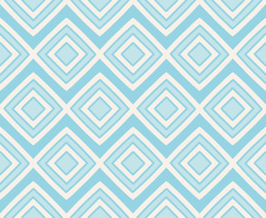 Hand-drawn geometric pattern. Seamless vector pattern with hand-drawn abstract motifs. Seamless geometric background.