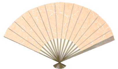ベージュの扇子