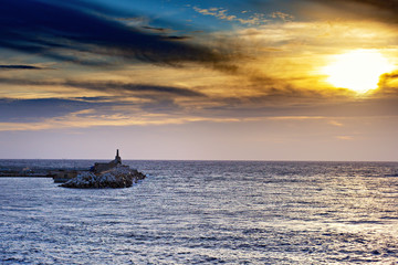 Sunset on Malta coast
