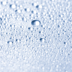 Water droplets. Taste, see and smell water. Aqua wellness therapier web concept