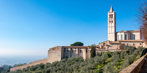 Assisi, the city of peace, Italy. UNESCO World Heritage Site, the birthplace of Saint Francis. View...
