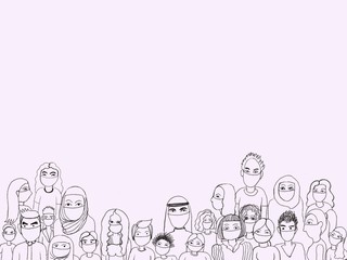 People all over the world live a new normal lifestyle. Wearing a mask to prevent infection from an epidemic coronavirus covid-19.