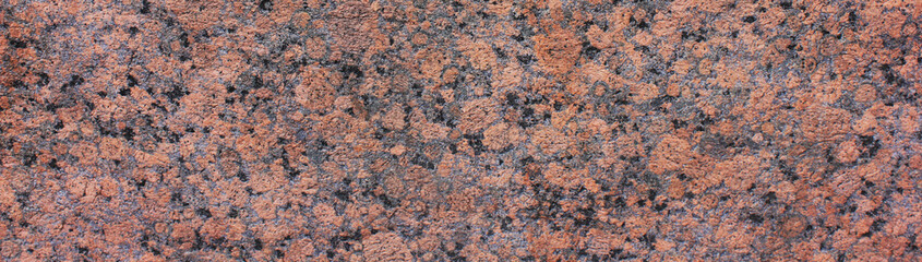 Granite stone texture pattern. Natural red mineral rock background. Granite rock rustic rough structure, grainy mineral stone empty background surface