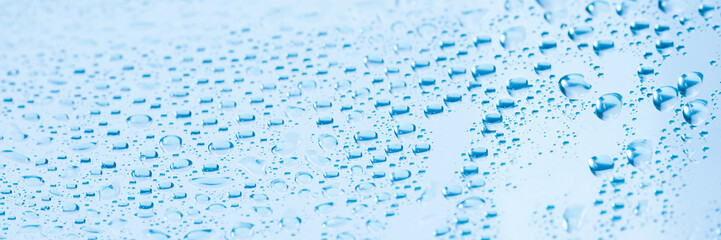 Water droplets. Taste, see and smell water. Wellness concept
