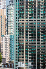 Fototapeta na wymiar Hong Kong residential tower block
