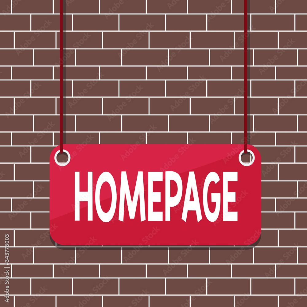 Poster text sign showing homepage. business photo text the introductory page of a website table of contents