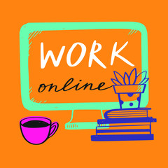 Coronavirus, Covid-19 vector hand drawn positive quotes set, Stay Home , dont panic, wash you hands, work online etc. Pandemic protection Lettering poster, calligraphy. Quarantine positive slogans