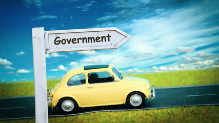 Street Sign to Government