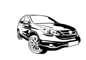 Obraz premium vector illustration of a car