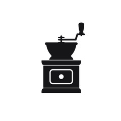 Coffee grinder icon, vector isolated