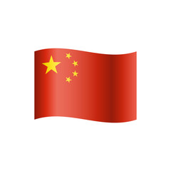 National flag of China. Vector illustration.