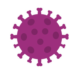 Coronavirus virus symbol shape.