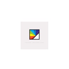 photon prism color logo vector icon illustration