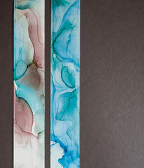 Abstract blue and green elements of abstract wallpaper on gray background. Modern art. Marble texture. Alcohol ink colors translucent.Alcohol Abstract contemporary art fluid.