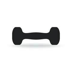 Dumbbell graphic icon. Dumbbell sign isolated on white background. Vector illustration