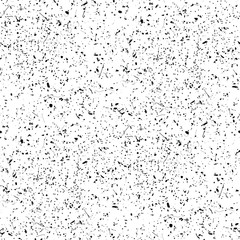 Seamless texture of black grungy speckles, noise, grain