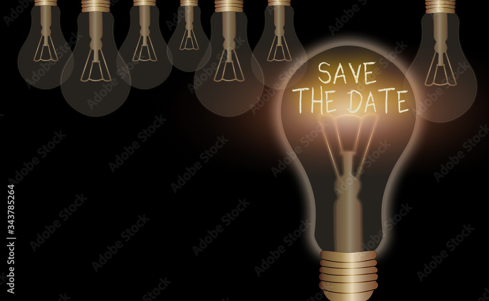 Poster conceptual hand writing showing save the date. concept meaning organizing events well make day speci