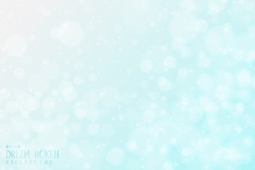 Abstract gradient blue sky bokeh design of dream sky artwork background. illustration vector eps10