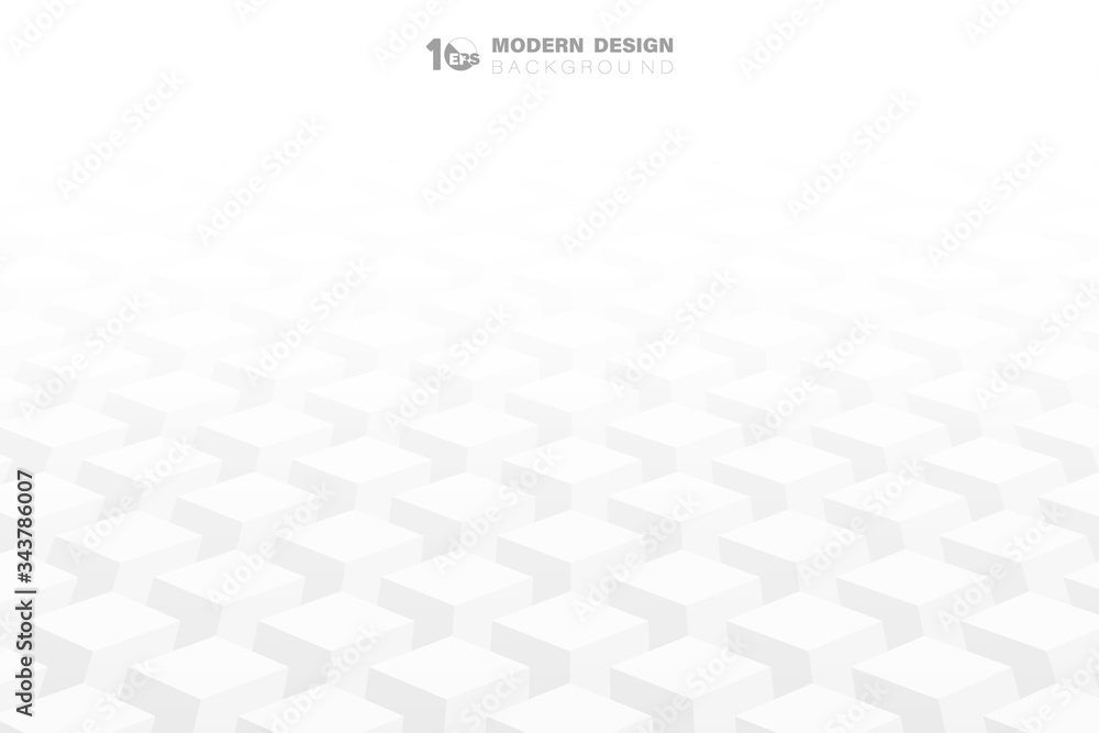 Poster abstract geometric square 3d shape pattern artwork background. illustration vector eps10