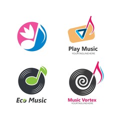 music note vector illustration icon