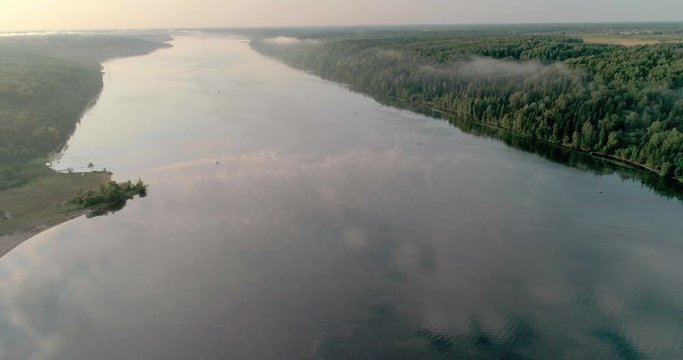 ples. town on big river volga. 