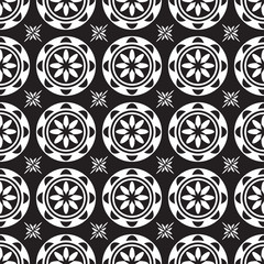 Seamless African Flower Design Pattern for fabric and textile print