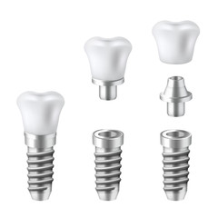 Dental implants set, medical and dentist technology