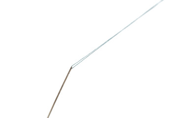 Needle and thread isolated on the white background