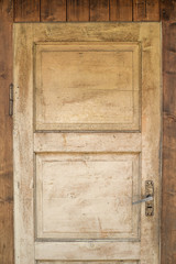 White painted wooden door. Old wooden door. background of old wooden door.