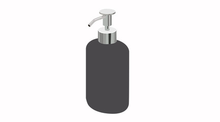 Vector Isolated Illustration of a Soap Dispenser